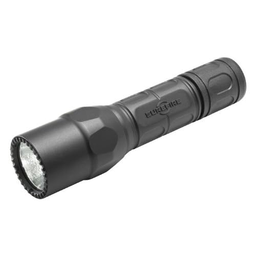 SureFire G2X Pro 600 Lumen Tactical EDC Flashlight Bundle with 4 Extra CR123A Batteries and Lightjunction Battery Case (Black)