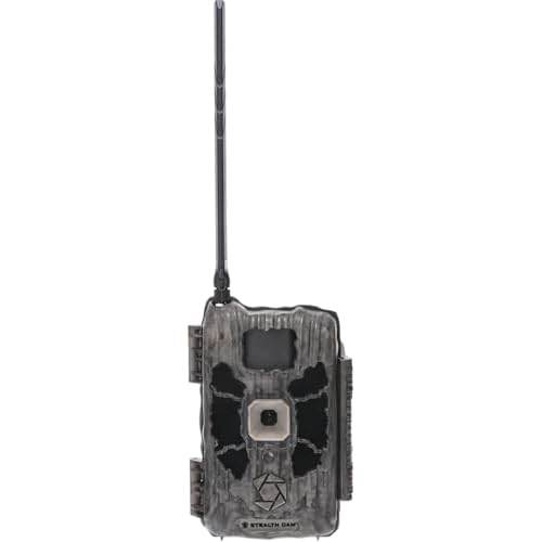 Stealth Cam Deceptor NO GLO 80ft Detection & IR Range 40MP Photo 1440P HD Video Capture Hunting Cellular Trail Camera and FieldMax Lithium Rechargeable Battery Cartridge - Dual Network