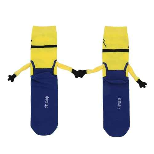Bioworld Minions 3D Character Adult Casual Crew Socks