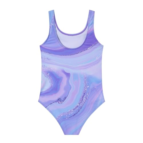 Girls One Piece Swimsuit Bathing Suit 11-12 Years Purple - Beach Swimwear Kids