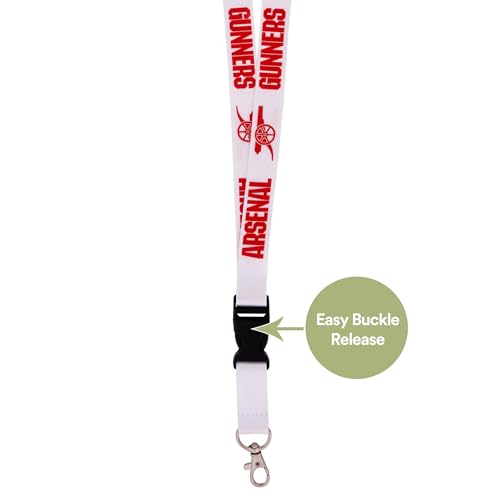 Desert Cactus Arsenal FC Gunners Lanyard with Snap Buckle - Football Fan Accessory
