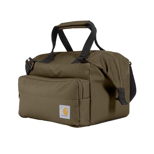 Carhartt Thick Foam Fully Insulated Cold Front Coolers, Premium Ice Retention, Durable Water Resistant Material W/Front Zippered Pocket