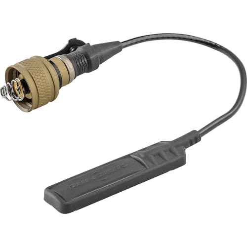 SureFire UE07 Remote Switch Assembly for Scout Light WeaponLights, Tan, 7-Inch Cable, Weatherproof, Hook-and-Loop Fasteners Attachment, Remote Activation (UE07-TN)