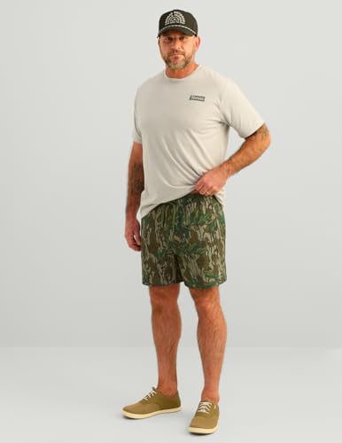 Nomad Men's Hobcaw Performance Camo Hunting Shorts XL Mossy Oak Greenleaf