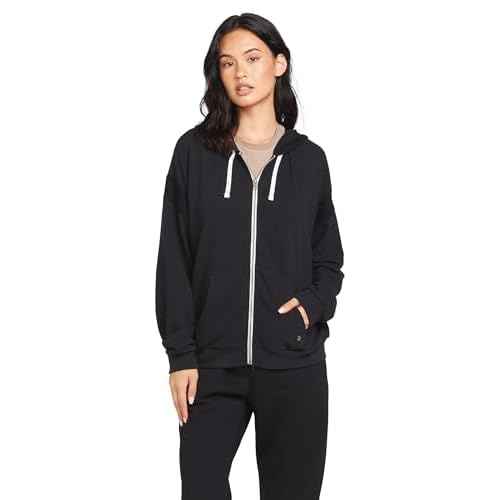 Volcom Women's Lived in Lounge Frenchie Hoodie Zip Fleece Sweatshirt