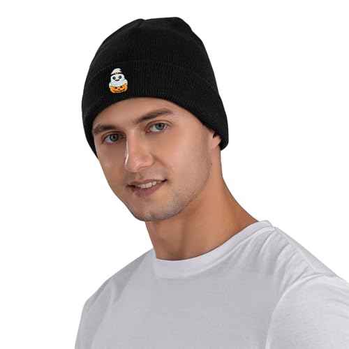 Rose Embroidered Beanie Cap Soft Knit Hat for Women Men Chemo Sleep