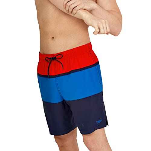 Speedo Men's Swim Trunk Mid Length Redondo Stripe