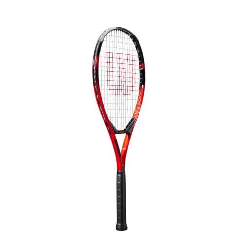 Wilson Pro Staff Precision Junior 25-Inch Tennis Racket - Black/Red
