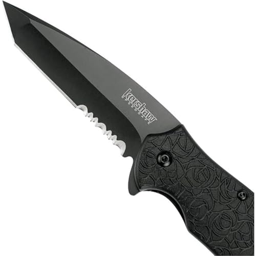 Kershaw Kuro Pocket Knife Black Steel Assisted Opening EDC Tool