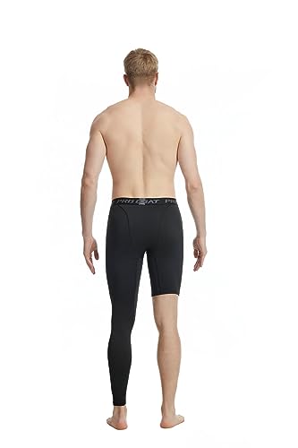 Men's Basketball Compression Leggings - Large Black Athletic Base Layer