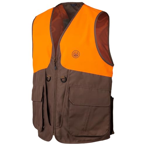 Beretta Men's Command Pro Durable Water-Resistant Front-Load Capable Upland Hunting Vest with Game Bag & Front Cargo Pockets