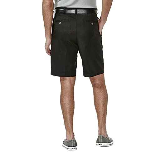 Haggar Men's Cool 18 Classic Fit Pleat Front Expandable Waistband Short (Regular and Big & Tall Sizes)