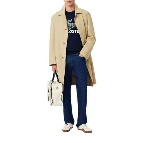 Lacoste mens Core Collection Classic Fit Branding Crew Neck Sweatshirt