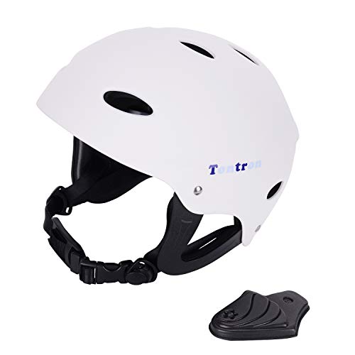 Kayaking Wakeboarding Waterskiing Helmet - Matte White Pearl, Large