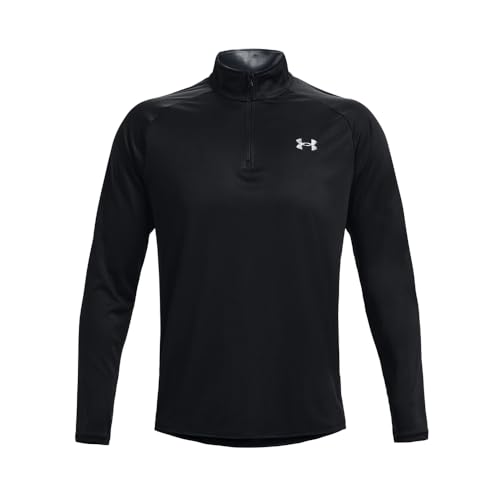 Under Armour Men's Velocity 2.0 1/4 Zip Athletic Top - Large Black Gray