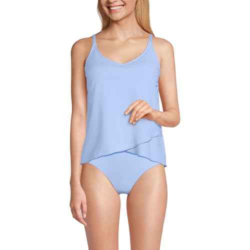 Lands' End Women's Tulip Hem Tankini Top
