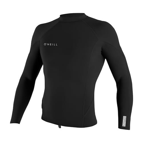 O'NEILL Men's Reactor-2 1.5mm Long Sleeve Pullover Wetsuit Top, Lightweight Warmth with Good Flexibility