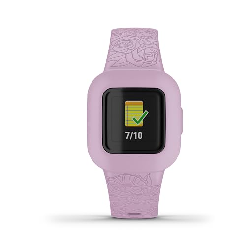 Garmin vivofit jr. 3, Fitness Tracker for Kids, Includes Interactive App Experience, Swim-Friendly, Up to 1-Year Battery Life, Lilac Floral
