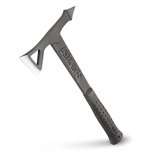 ESTWING Tomahawk Axe Black 16.25-inch Lightweight Steel Hatchet with Shock Grip