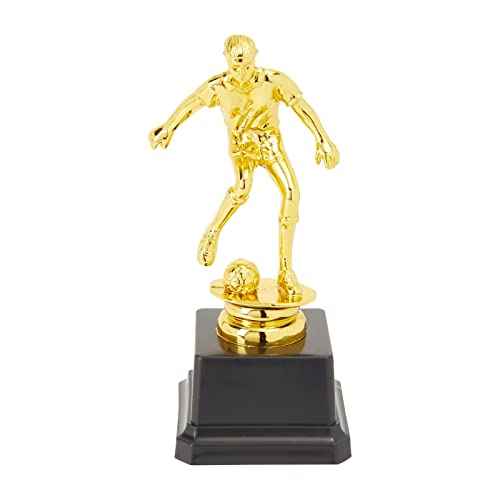 Juvale Soccer Trophy for Kids - 12-Pack, 2.5 x 6 in, Gold & Black, Plastic - for Team Award Ceremonies, Championship Games and Sports Competitions