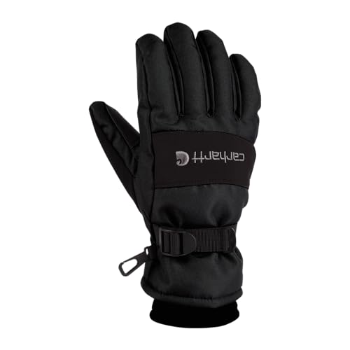 Carhartt Men's Waterproof Insulated Knit Cuff Glove - Large Black