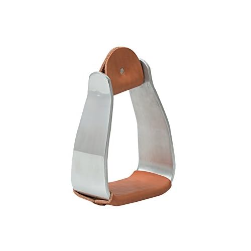 Weaver Leather Sloped Aluminum Stirrups with Leather Brown