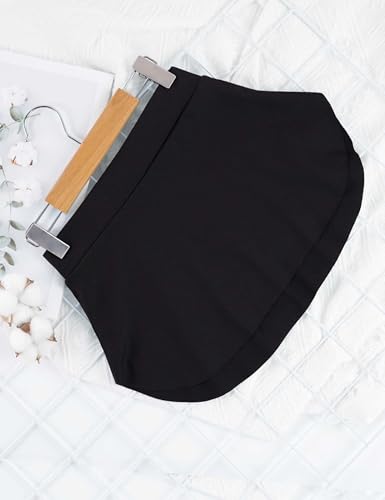 Girls Kids Pull-On Ballet Skirt - Elastic Short Mini Dance Skirt, 3-5T, Black