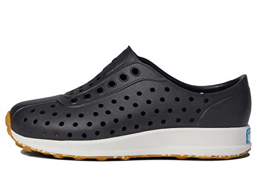 Native Shoes Unisex-Child Robbie Slip-On Sneaker - 9 Toddler Jiffy Black Shell White Mash Speckle