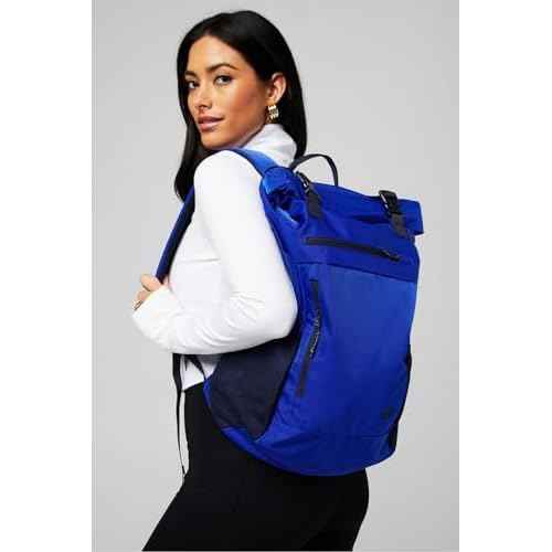 Fabletics The Only Backpack, Versatile, Spacious, Durable, Padded Laptop Sleeve, Modern, Admiral Blue, Unisex, One Size