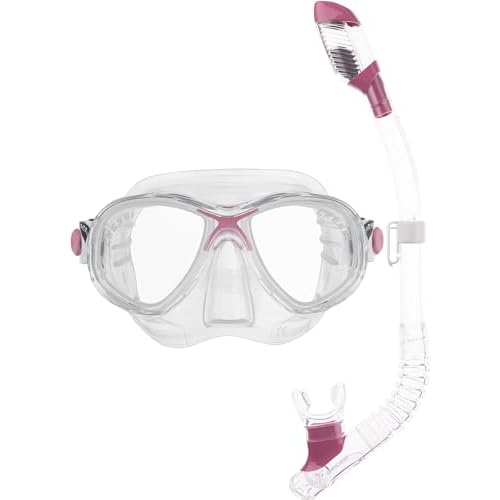 Cressi Youth Kids Snorkeling Mask and Dry Snorkel Kit - Marea Jr & Mini Dry: Designed in Italy