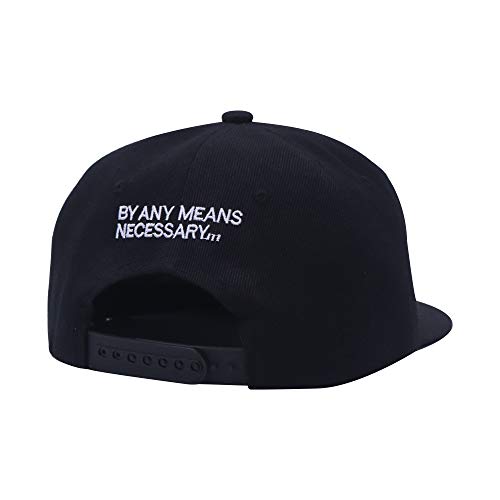 Black 3D Embroidered Logo Snapback Hat - Unisex Baseball Cap