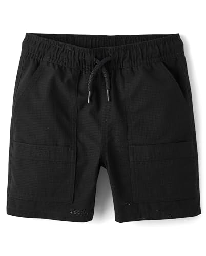 Kids' Quick Dry Air Tech Jogger Shorts - Black 10 - Children's Place