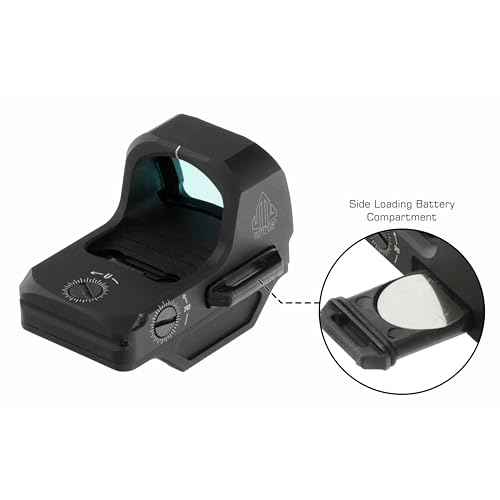 UTG OP3 Micro SL, Red 4.0 MOA Single Dot, Side Loading, Black