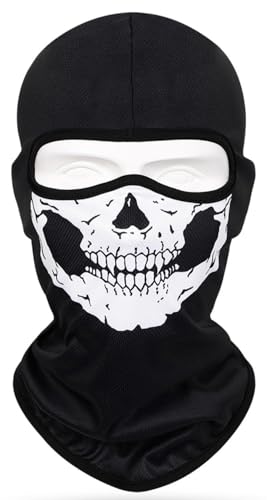 Half Skull Neck Gaiter Mask for Men & Women Motorcycle Cycling Fishing