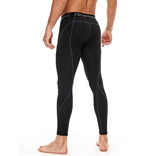 Roadbox 1, 2 or 3 Pack Men's Compression Pants Athletic Base Layer Cycling Tights Leggings for Running Yoga Basketball