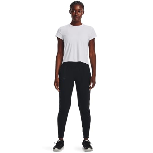 Under Armour Women's Motion Joggers - Black / Jet Gray, 2X Variation