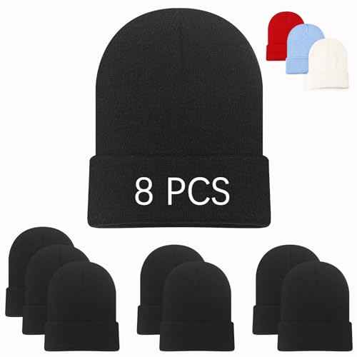 Beanie Hats for Men Beanie for Women Winter Knitted Hat Stocking caps, Soft Ski Hat Warm Blank Black