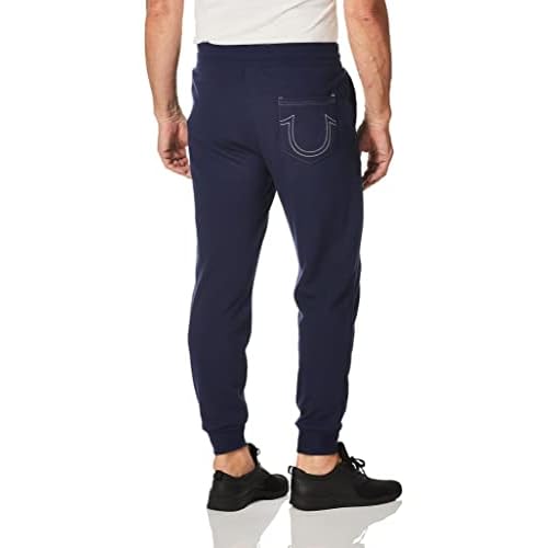 True Religion Mens Classic Logo Jogger Sweatpant