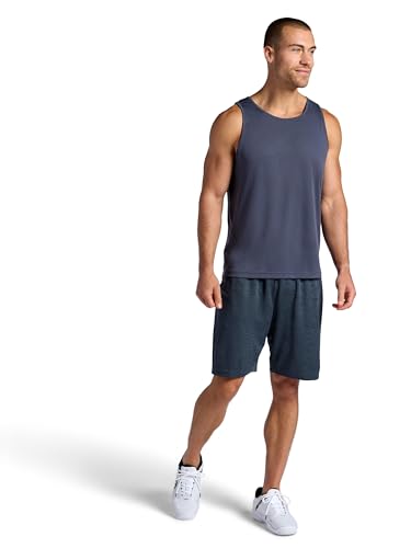 Men's Lightweight Breathable Shorts - 9 Inch Inseam, Large / Cool Grey Heather