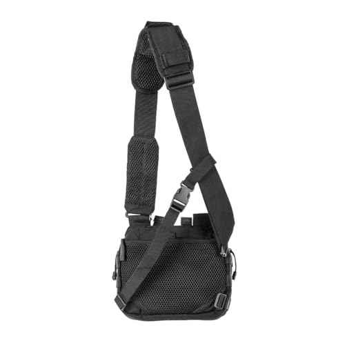 5.11 Tactical Sling Ammo Bag, 2-Banger Pistol Case Crossbody Shoulder Pack, Black, Style 56180ABR