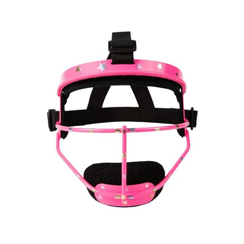 Girls' Softball Face Mask - Pink Starlight Lightweight Protective Gear