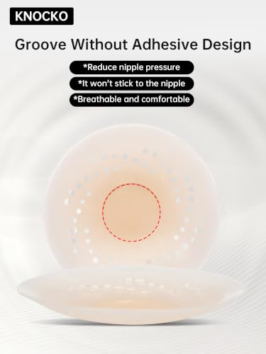 4 Pairs Waterproof Silicone Nipple Covers for Men - Reusable Anti-Chafing, Invisible Under Shirts - Size 1 Inch