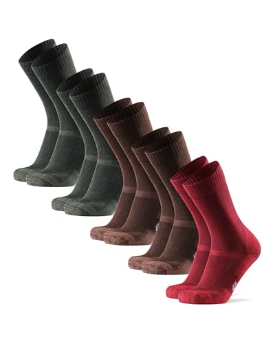 Danish Endurance Merino Wool Hiking Socks for Men & Women - Thermal, Multicolor (Medium)