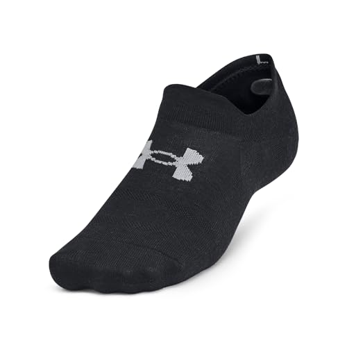 Under Armour Unisex Adult Ultra Low Tab Socks 6-Pack - Large Black