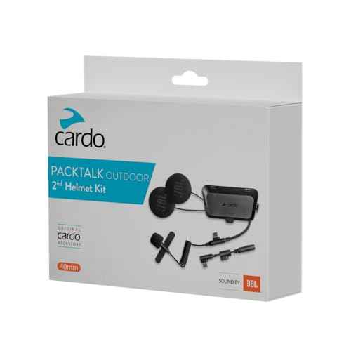 Cardo Ardo Packtalk 2nd Helmet Kit, Multifunctional Communication Accessory for Additional Helmet Use