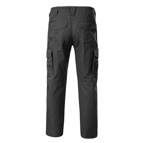 Mens Work Pants Cargo Tactical Construction for Men Ripstop Waterproof Lightweight Outdoor Hiking with Pockets