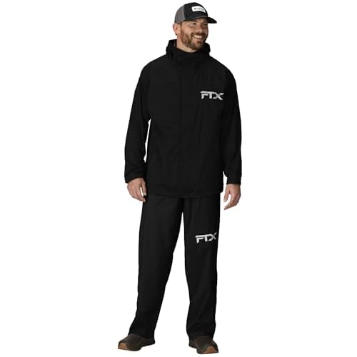 FROGG TOGGS Men¡¯s FTX Lite Rain Jacket ? 3-Layer Waterproof, Breathable, Stretch Comfort