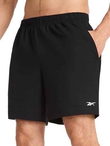 Reebok Men’s Pro Training 7” Shorts - Large Black Athletic Workout Shorts