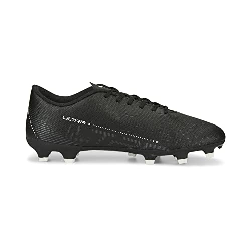 Soccer Cleats Men’s Ultra Play Firm Ground Football Shoes - Black White 9.5