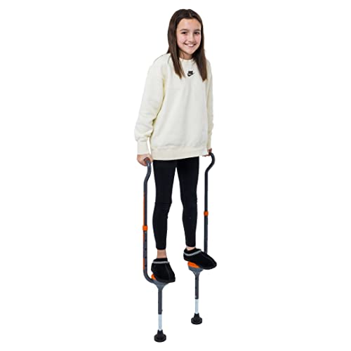 Kids Walking Stilts with Adjustable Height, Wide Non-Slip Tips & Foam Grips